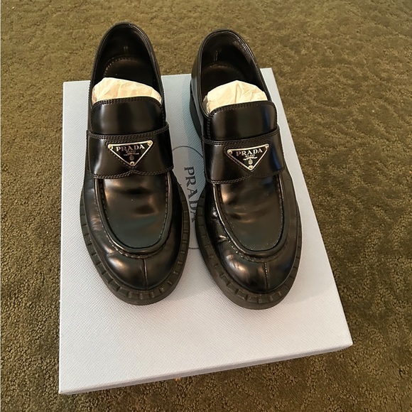 Prada Loafers Size 38 - Picture 1 of 8